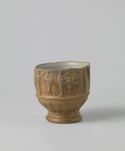 Fragment of a jug with men beneath arches