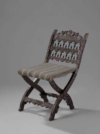 Church chair of walnut