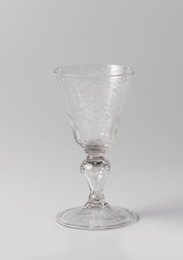 Double goblet with ornaments