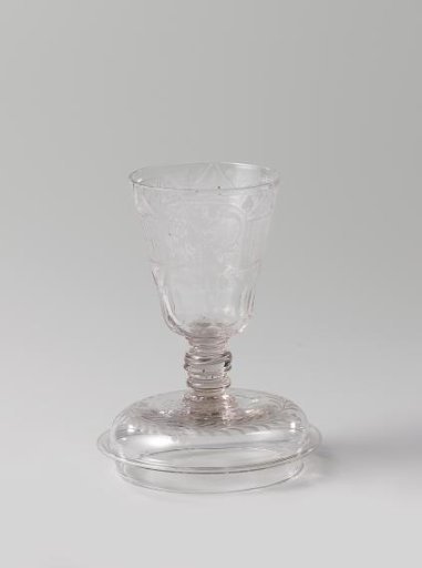 Double goblet with ornaments