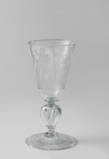 Goblet with six putti with chimney sweep's tools