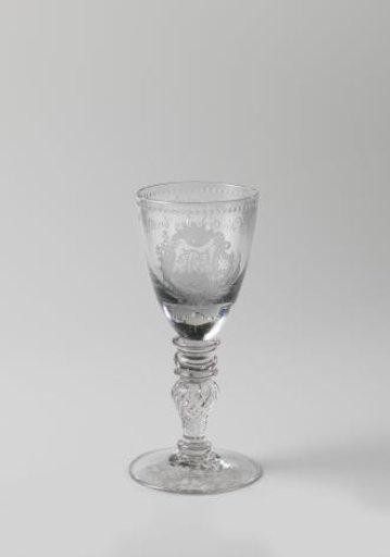 Goblet with the monogram JBR and the inscription: "Wies Gott vergönt und weiter nicht, damit man nicht die Ordnung bricht"