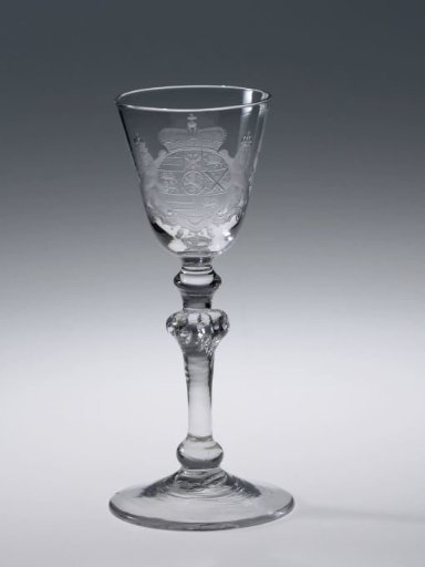 Chalice glass with the coat of arms of Karel Christiaan, Prince of Nassau-Weilburg