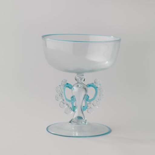 Winged Glass with Bowl-Shaped Chalice