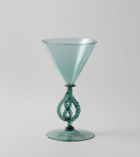 Snake Glass with a Funnel-Shaped Bowl