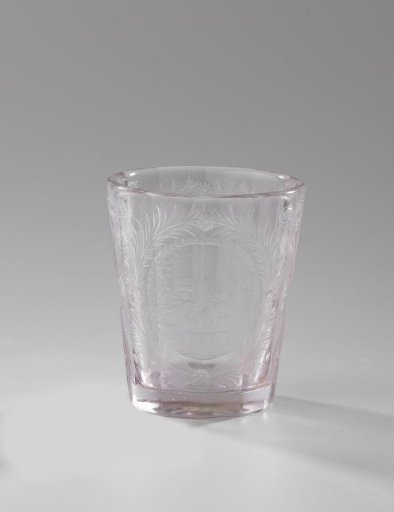 Beaker with an amorous couple