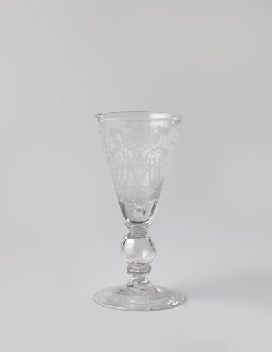 Chalice with an enclosed coin (two mariengroschen) and monogram IPK (or JPK)