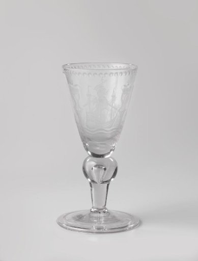 Chalice with a three-master and the lion of the Generaliteits