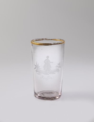Cup with a Russian woman