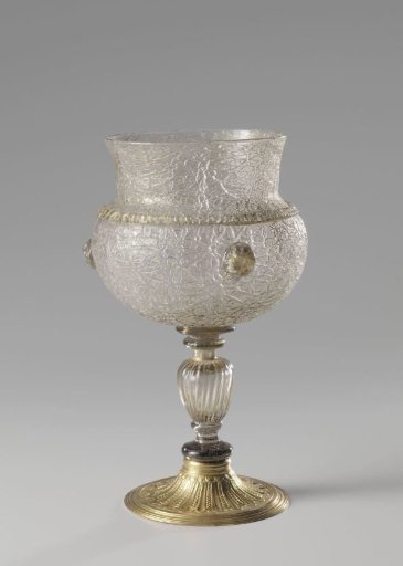 Goblet of ice glass