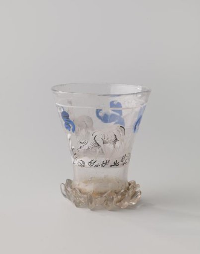 Beaker with stags and flower branches