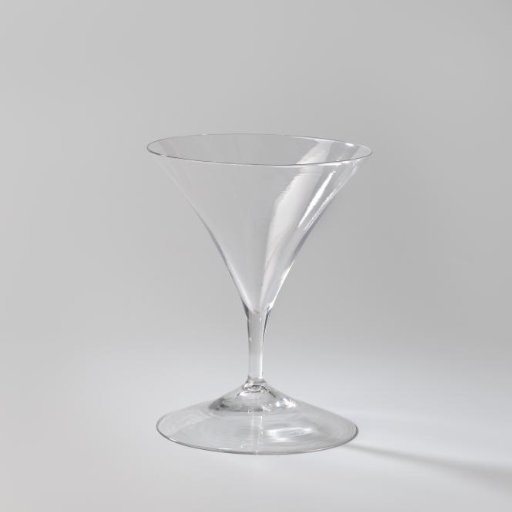 Chalice with a funnel-shaped calyx flaring into a straight stem