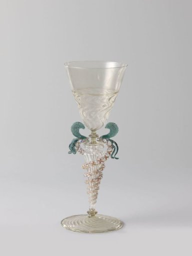 Goblet with a winged stem