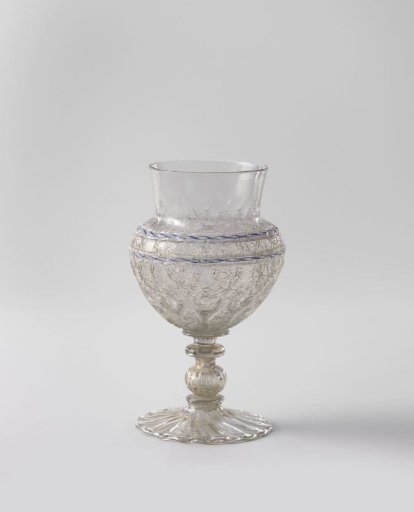 Goblet of ice glass