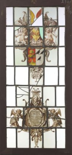 Pane with the Coats of Arms of Van Sughtelen and Van der Cruys on a Shield