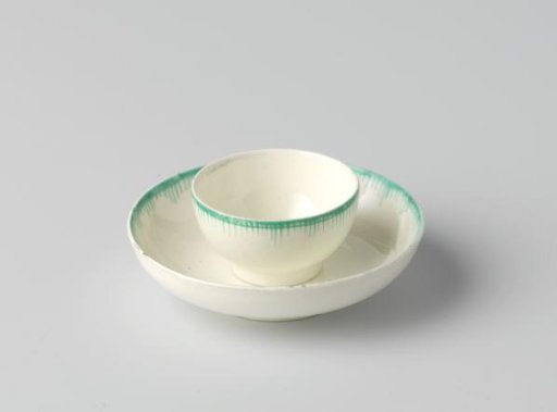 Head of hard-fired earthenware, creamware.
