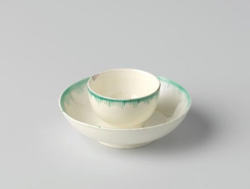 Head of hard-fired earthenware, creamware.