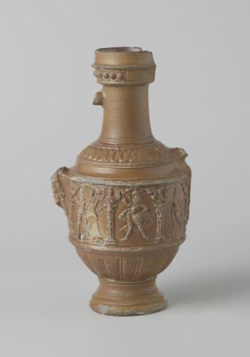 Jug with men beneath arches