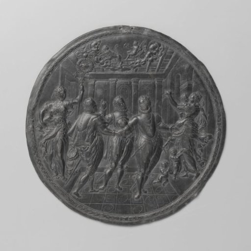 Oath of Loyalty Between Liedekercke, Boursse, and Rouch, with Charitas and Fiducia