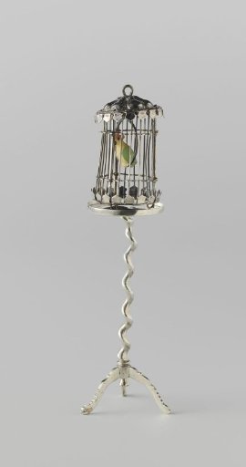 Birdcage with a parrot