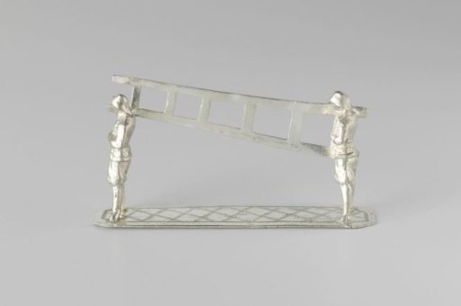 Two men with a ladder