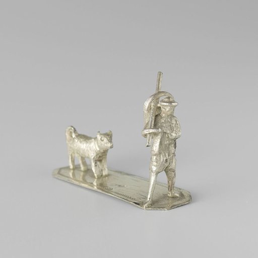 Man with dog and stick