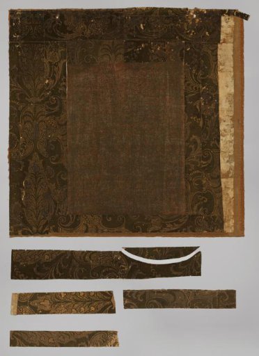 Fragments of velvet wallpaper