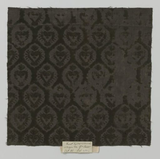 Fragment of silk ciselé velvet