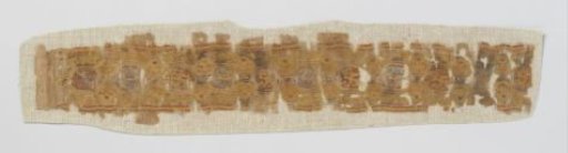 Fragment of a decorative border in tapestry work