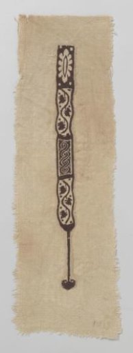 Weaving fragment with clavus