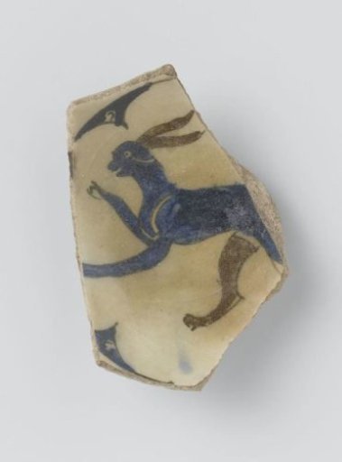 Fragment of a small container with a hare