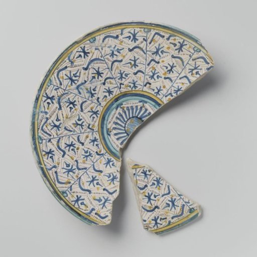Plate, in two fragments