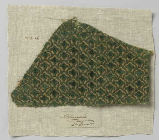 Fragment of silk velvet