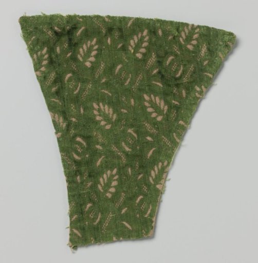 Fragment of silk velvet