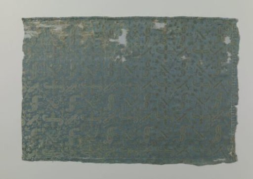 Fragment of blue silk satin