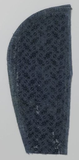 Fragment of blue silk velvet