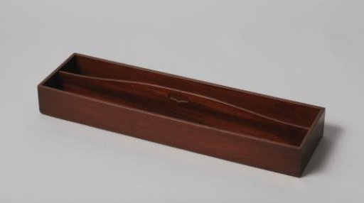 Pipe drawer with brass edging
