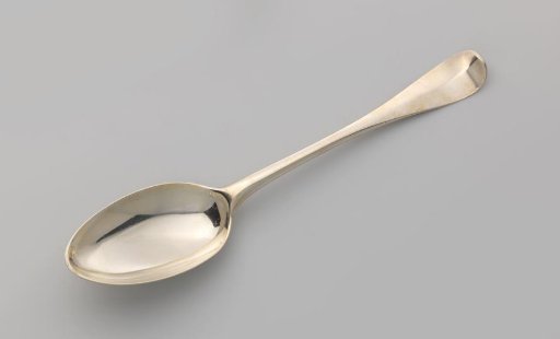 Spoon with an egg-shaped bowl