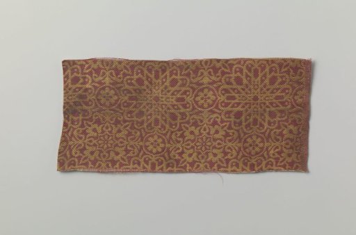 Fragment of Red Silk Velvet