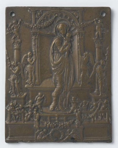 The Virgin and Child, surrounded by angels