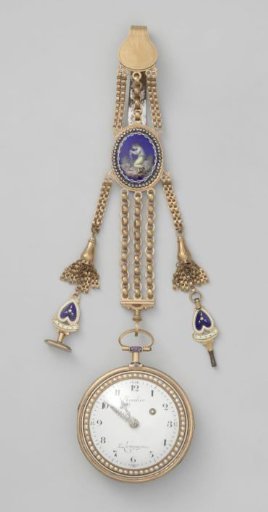 Watch with chatelaine