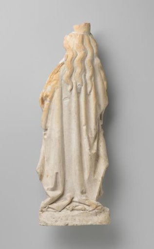 Back of a female saint, probably a Madonna and Child
