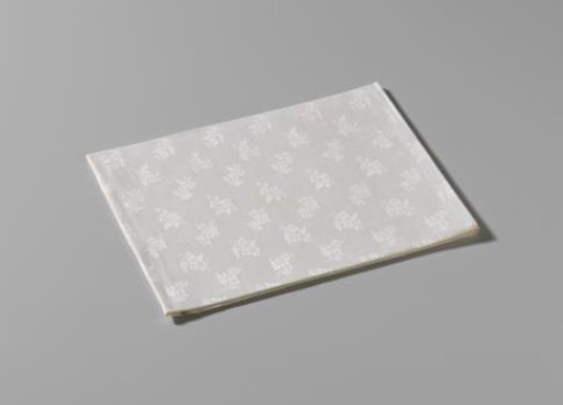 Serviette with straw flowers