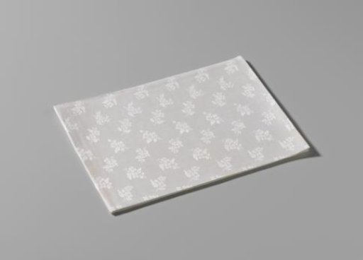 Napkin with straw flowers