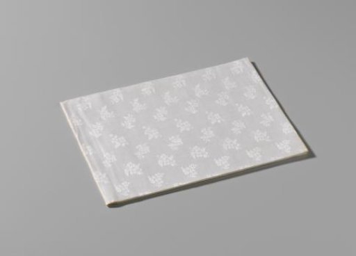Napkin with scattered flowers