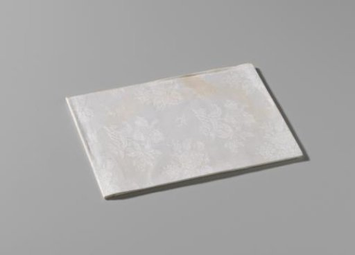 Napkin with floral bouquets