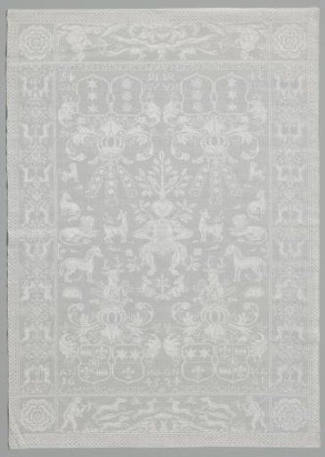 Napkin with Frisian Coats of Arms and Orpheus Among the Animals