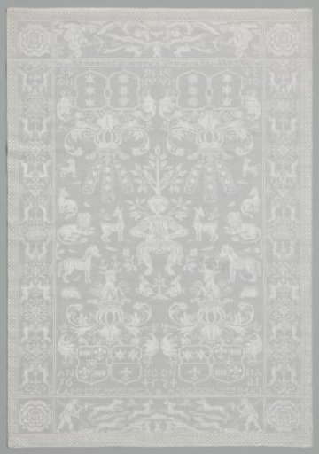 Napkin with Frisian Coats of Arms and Orpheus Among the Animals