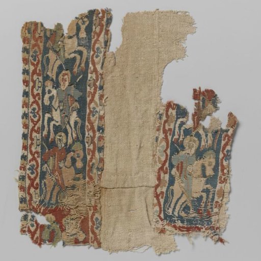 Textile fragment with two clavi
