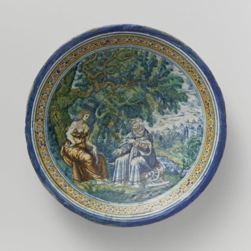 Dish with Vertumnus and Pomona